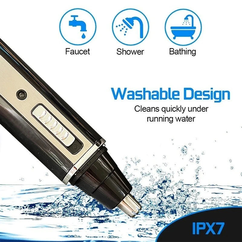 4 in 1 Mens Grooming Kit with USB Rechargeable Nose and Ear Hair Trimmer for Men