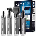 4 in 1 Mens Grooming Kit with USB Rechargeable Nose and Ear Hair Trimmer for Men
